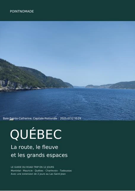 Couverture du guide Québec, 36 pages